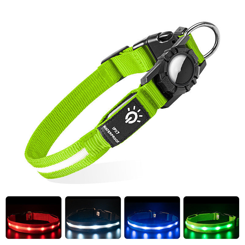 Collar Ultra-Guard LED Pro: Impermeable y Compatible con AirTag