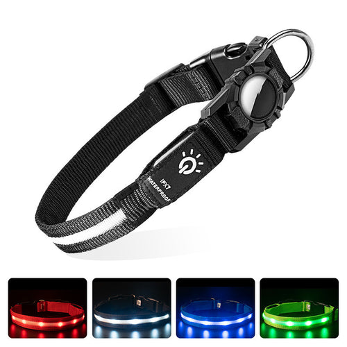 Collar Ultra-Guard LED Pro: Impermeable y Compatible con AirTag