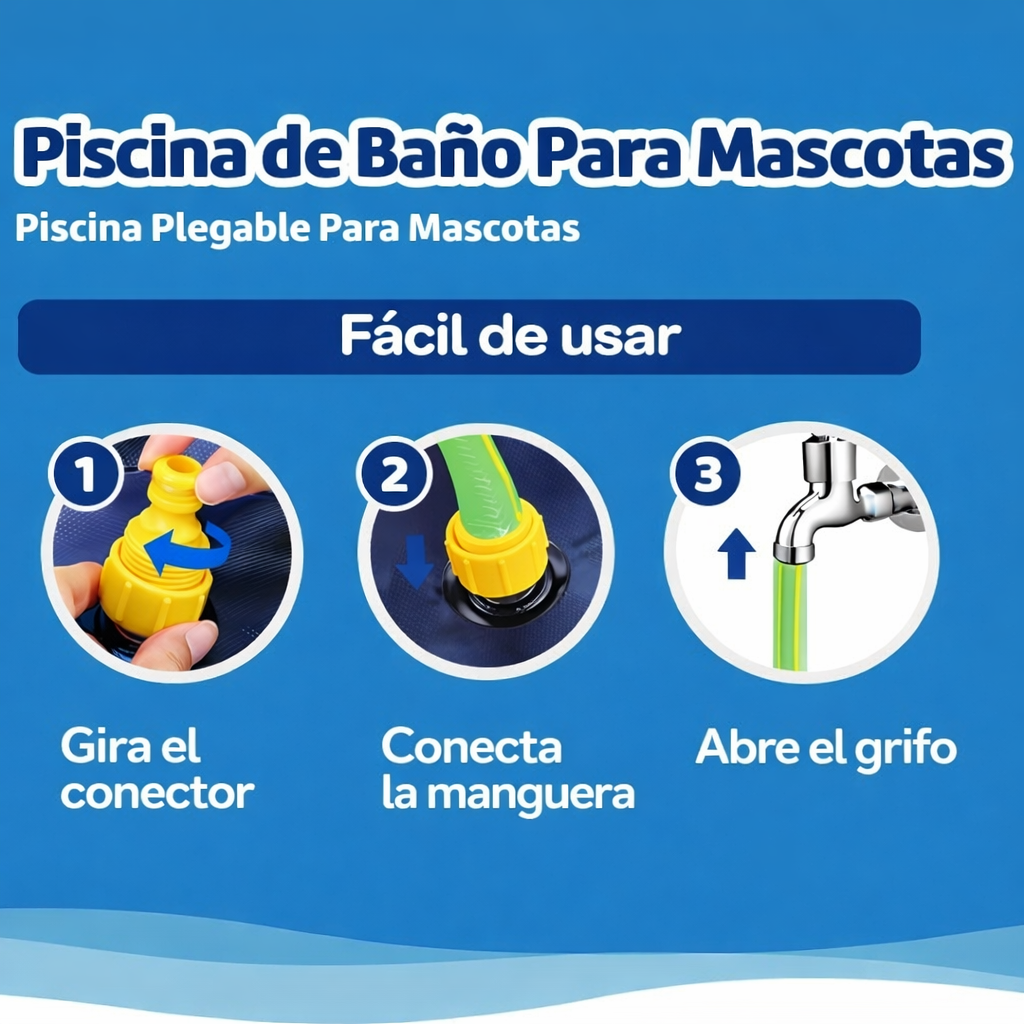 Piscina Refrescante Plegable para Mascotas – ¡Diversión de Verano sin Calor!