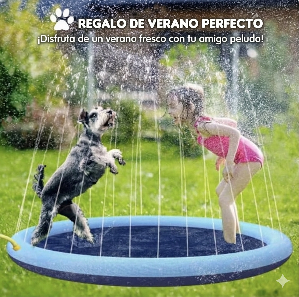 Piscina Refrescante Plegable para Mascotas – ¡Diversión de Verano sin Calor!